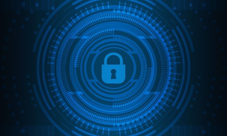 Free cyber security technology network illustration