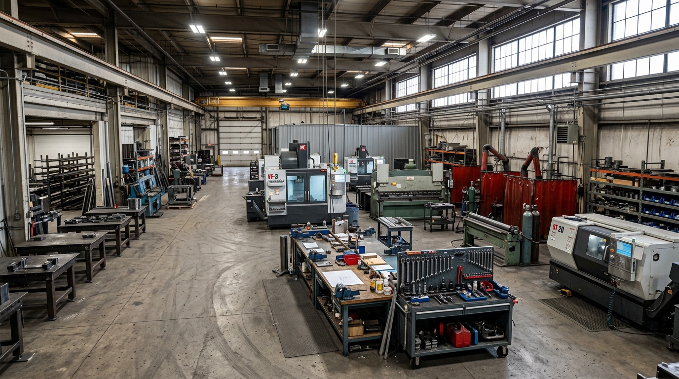 Manufacturing shop floor in Cudahy Wisconsin